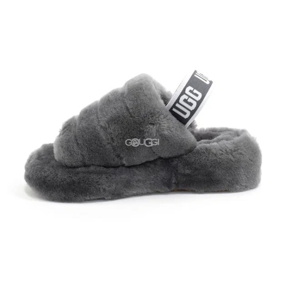 Женские сандалии Ugg Fluff Yeah Slide Grey