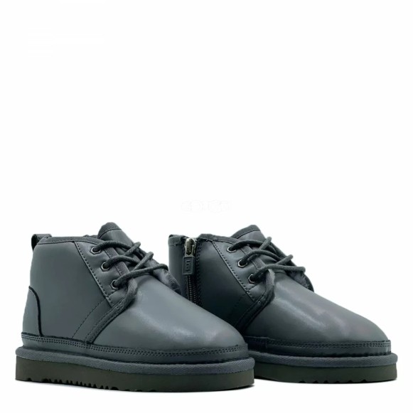 Детские кожаные ботинки на молнии Ugg Kids Neumel Zip Leather Grey