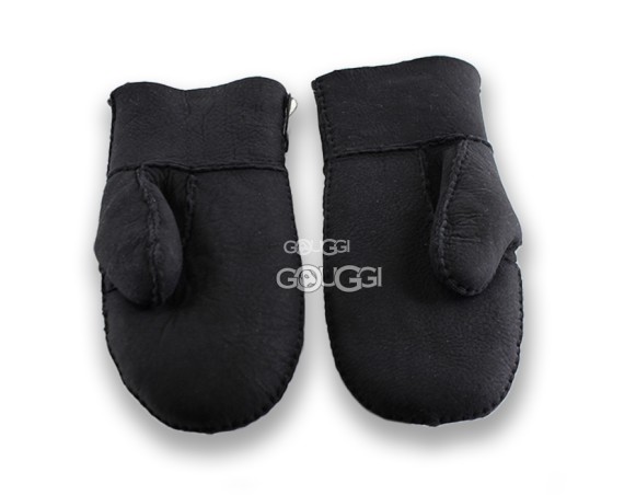 Женские варежки Suede Black 