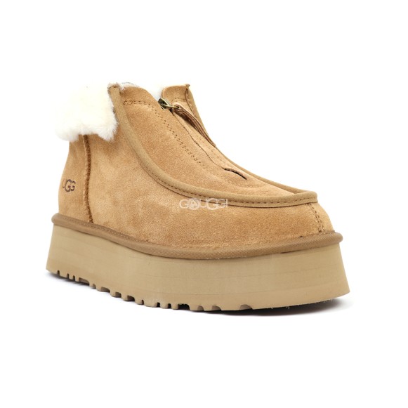 Женские ботинки на платформе Ugg Funkette Platform Boots Chestnut