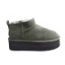 Женские ультра мини угги на платформе Ugg Classic Ultra Mini Platform Olive