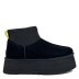 Женские мини угги на платформе Ugg Classic Mini Dipper Black