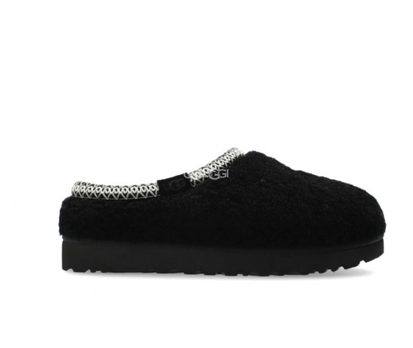 Женские слипоны Ugg Tasman Maxi Curly Black