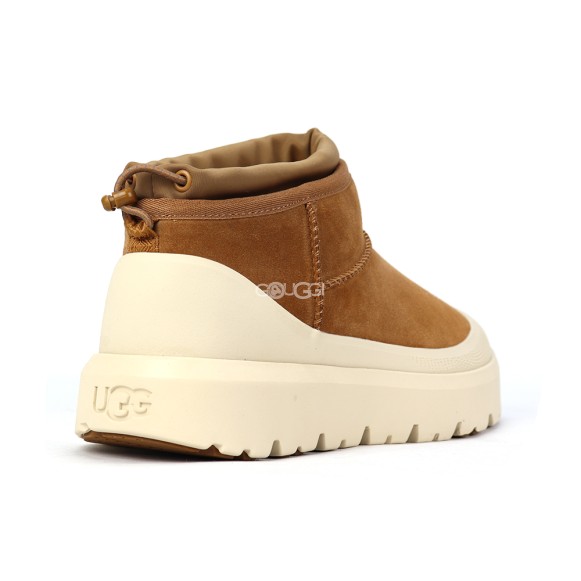 Женские мини угги Cl Ultra Mini Weather Hybrid Chestnut/White