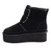 Женские короткие угги на платформе Ugg Classic Short Suede Platform Black