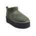 Женские ультра мини угги на платформе Classic Ultra Mini Platform Dark Green