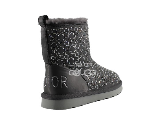 Женские мини угги UGG Christian Dior Boot Grey