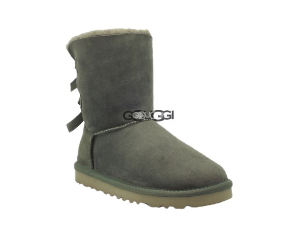 Женские угги с бантиками Bailey Bow Grey